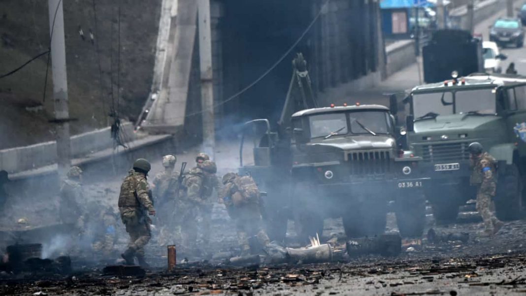 Foto: imagen de guerra en Kiev, capital de Ucrania